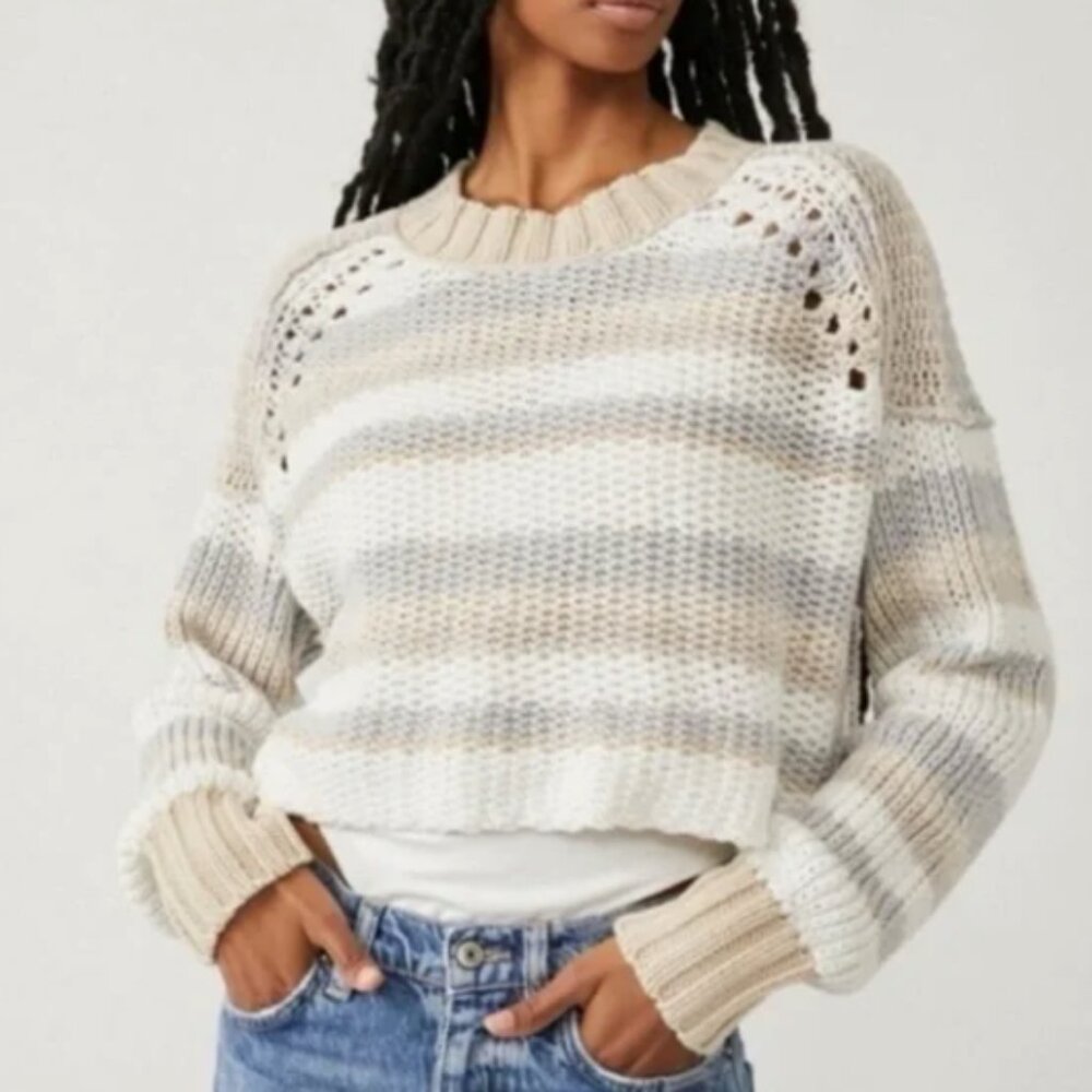 Free People Devon Sweater Gravity Combo Size Small NWT